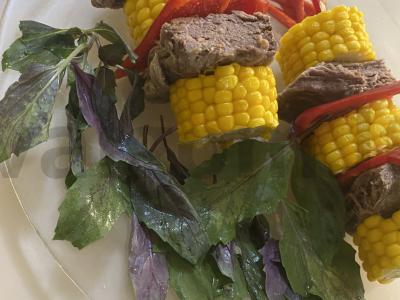 Salotas „Pipirų, kukurūzų ir jautienos sąjunga“ Žingsnis 6