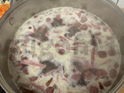 Tiršta solanka su kiauliena ir Vienos dešrelėmis Žingsnis 2