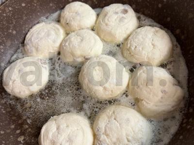 Sūrio blynai su razinomis Žingsnis 5