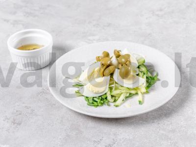 Salotos su rūgštynėmis, kiaušiniu ir agurku Žingsnis 2