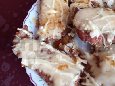 Kiaulienos kepsniai po sūrio kepure pagrindine nuotrauka