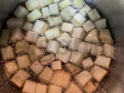 Baklažanų salotas Žingsnis 2