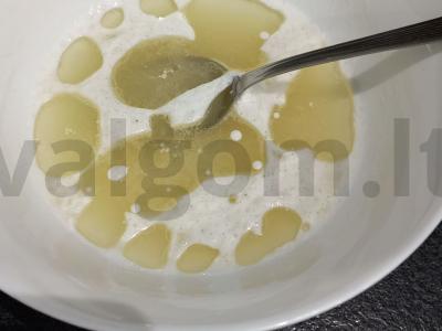 Šokoladiniai sausainiai su išrūgomis Žingsnis 1