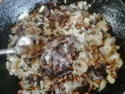 Lydekos filė po grybų šubėmis Žingsnis 4