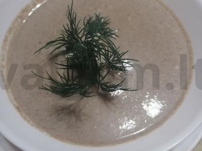 Grybų sriuba-pyragas su šampinjonais pagrindine nuotrauka