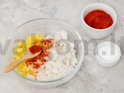 Vegetariškos ryžių kotletai Žingsnis 1