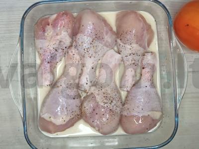 Vištiena su daržovėmis ir vaisiais Žingsnis 1