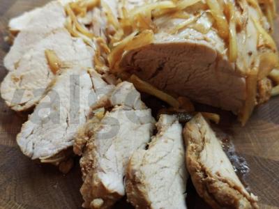 Kepta nugarinė su sojų padažu pagrindine nuotrauka