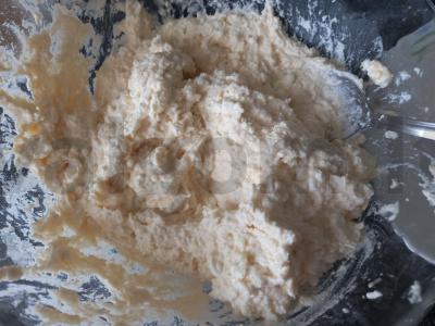 Sūrio blynai su cukraus pudra Žingsnis 3