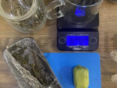 Arbata „Mėtinė kivis“ Žingsnis 1