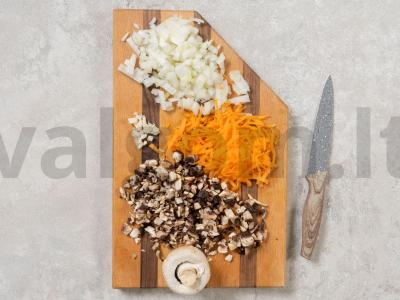 Bulvių zrazai su grybais ir sūriu Žingsnis 1