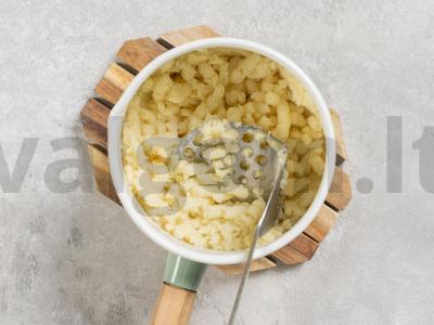 Bulvių zrazai su grybais ir sūriu Žingsnis 3