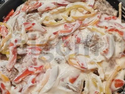 Keptas ešerio filė su daržovėmis grietinėje Žingsnis 11