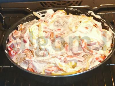 Keptas ešerio filė su daržovėmis grietinėje Žingsnis 12