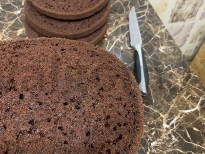 Šokoladinis biskvitas ant verdančio vandens Žingsnis 12