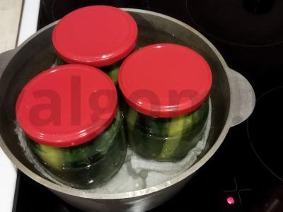 Agurkai garstyčių marinate žiemai Žingsnis 5