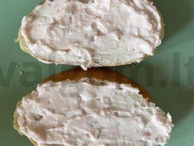 Sumuštinis su rūkytomis dešromis pusryčiams Žingsnis 2