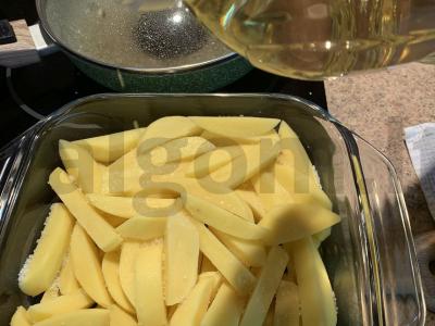 Keptas bulvės su „Tartaro“ padažu Žingsnis 4