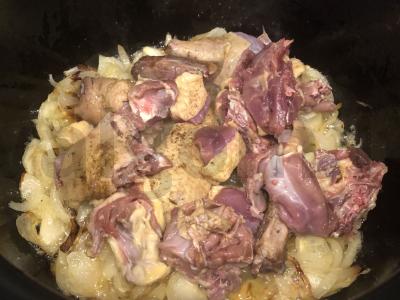 Anties plovas su morkomis ir svogūnais Žingsnis 2