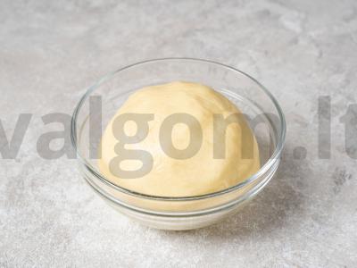 Smėliniai krepšeliai su baltymų kremu Žingsnis 6