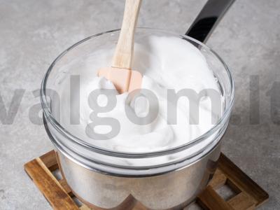 Smėliniai krepšeliai su baltymų kremu Žingsnis 12