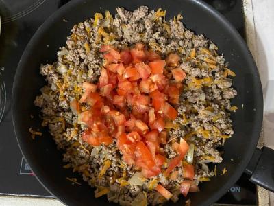 Lasagna „Namų“ su faršu ir prieskoniais Žingsnis 3