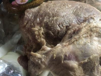 Namų šoninė iš kiaulienos folijoje Žingsnis 3