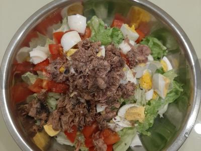 PP salotas su tunu Žingsnis 4