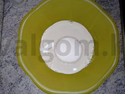 Blanmanžė su migdolų pienu Žingsnis 1