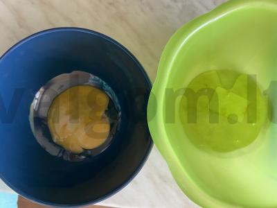 Debesų omletas Žingsnis 1