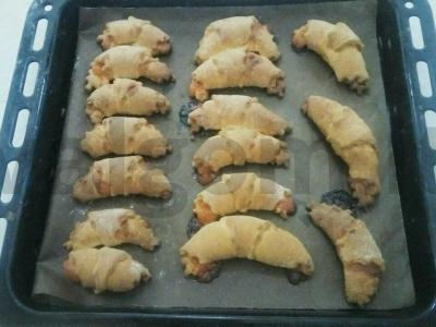 Namų abrikosų džemu užpildyti rageliai Žingsnis 5