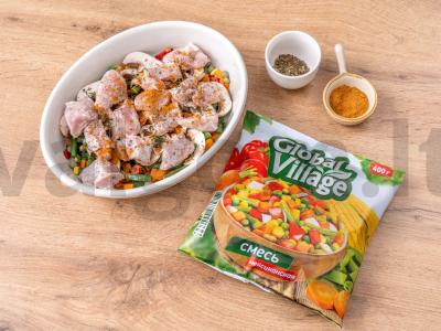 Kepta vištiena su meksikietiška mišraine Žingsnis 2