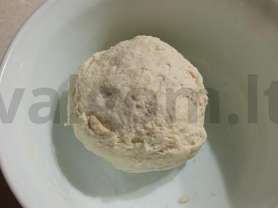 Varškės pyragas su baltymų viršumi Žingsnis 1