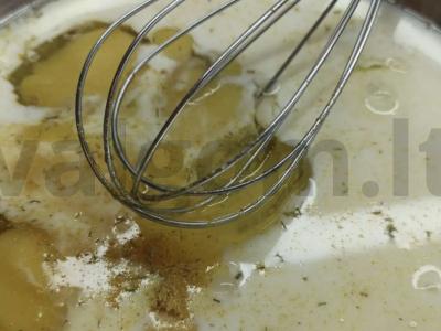 Omletas su lašiša Žingsnis 2