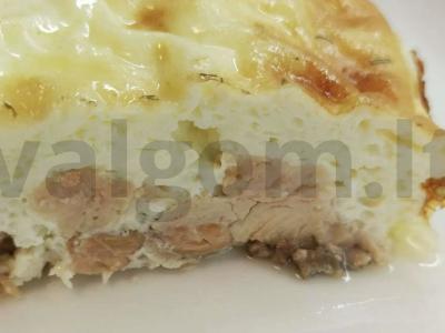 Omletas su lašiša pagrindine nuotrauka