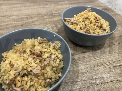 Sotūs bulguro košė su vištienos faršu pagrindine nuotrauka