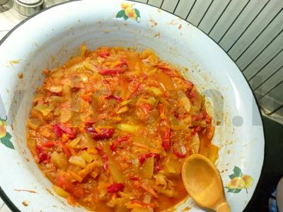 Lečo su cukinijomis Žingsnis 9