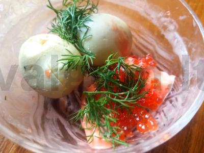 Kiaušinio ir ikrų burgeris Žingsnis 1