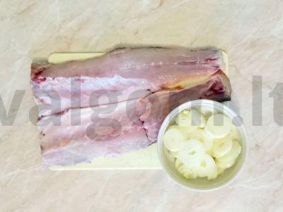 Kepta lašiša kokosų piene Žingsnis 1