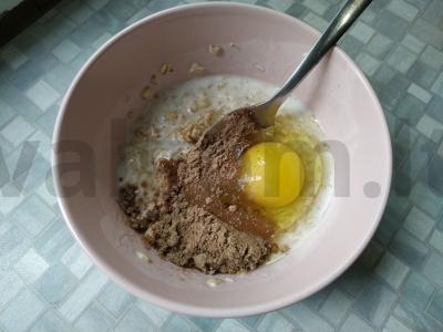 Blynai iš kopūstų su linų sėmenų miltais Žingsnis 3