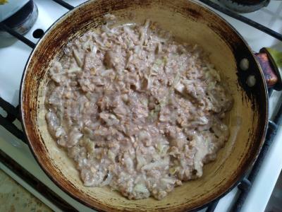 Blynai iš kopūstų su linų sėmenų miltais Žingsnis 5