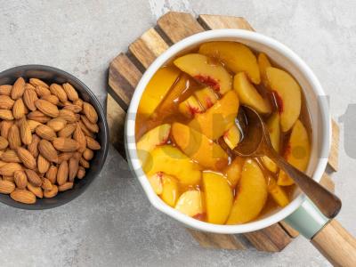 Persikų džemas su migdolais Žingsnis 2