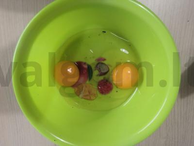 Rožinė lašiša grietinėlės omlete Žingsnis 1