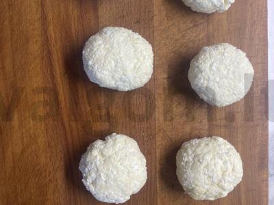 Sūrio blynai su manų kruopomis ir rugių miltais Žingsnis 2