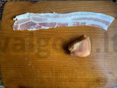 Vištienos filė su šonine ant grilio Žingsnis 5