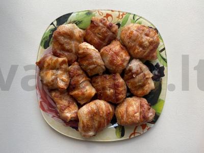 Vištienos filė su šonine ant grilio Žingsnis 10