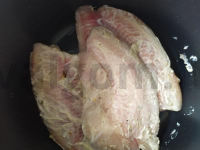 Šaldytos plekšnės filė lėtojo virimo puode Žingsnis 2