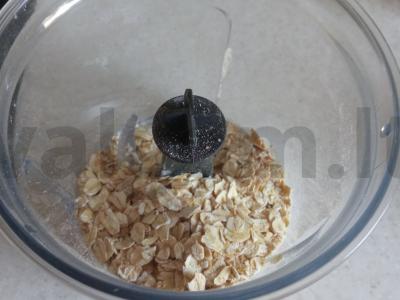 Avižų blynas su raudonąja žuvimi ir varškės sūriu Žingsnis 2