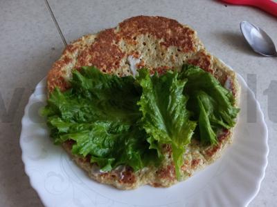 Avižų blynas su raudonąja žuvimi ir varškės sūriu Žingsnis 8