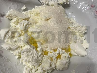 Sūrio apskritimai cukruje Žingsnis 2